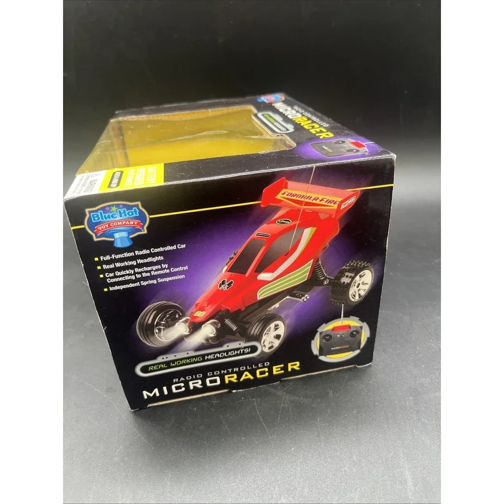 New Blue Hat RC Micro Racer Formula-Fire Red Off-Road Buggy Toy Car Wireless